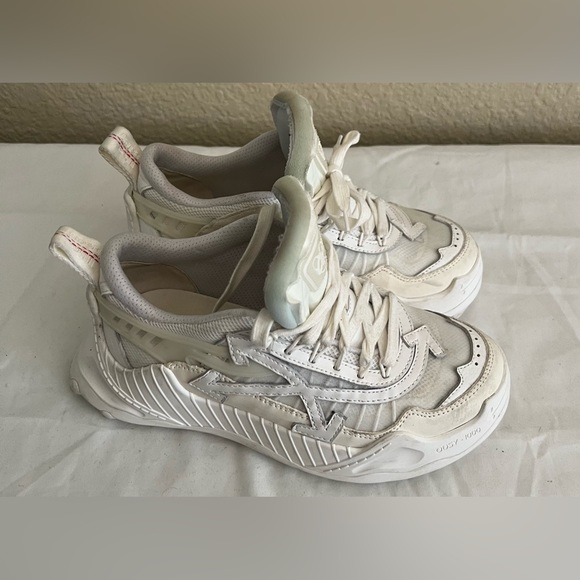 Off White Womens Odsy 1000 Triple White Sneakers 38 $760 - Picture 7 of 11